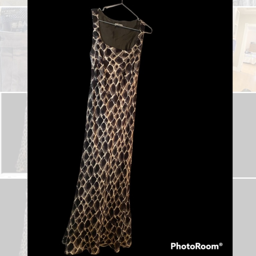 Animal print long dress